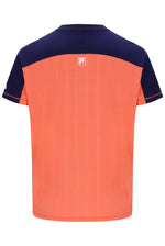 Neon Orange Men’s Henry Neck Tennis T-Shirt