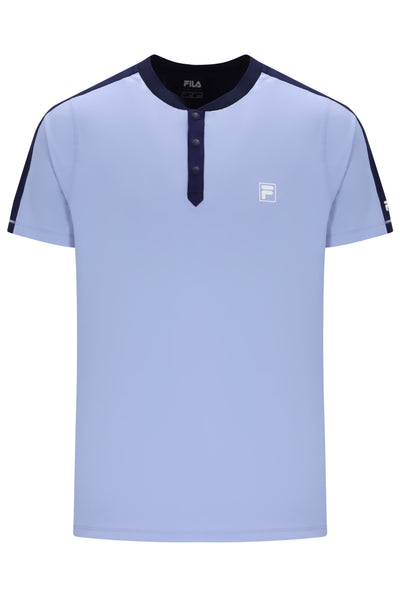 Blue Men’s Henry Neck Tennis T-Shirt