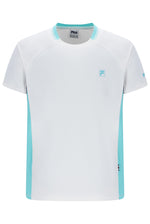 White Men’s Round Neck Tennis T-Shirt