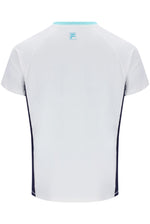 White Men’s Round Neck Tennis T-Shirt