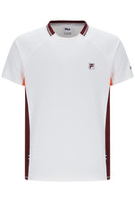 White Men’s Round Neck Tennis T-Shirt