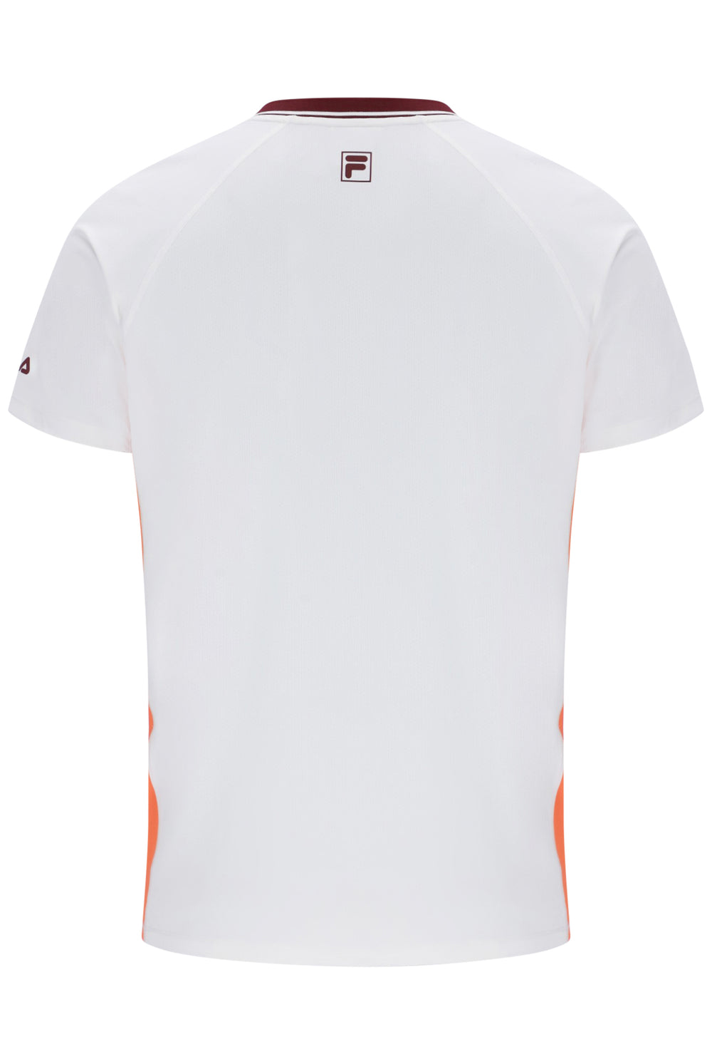 White Men’s Round Neck Tennis T-Shirt