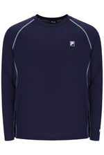 Navy Men's Long Sleeve Tennis T-Shirt