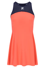 Neon Orange Women’s Jersey Dress with Inner Shorts
