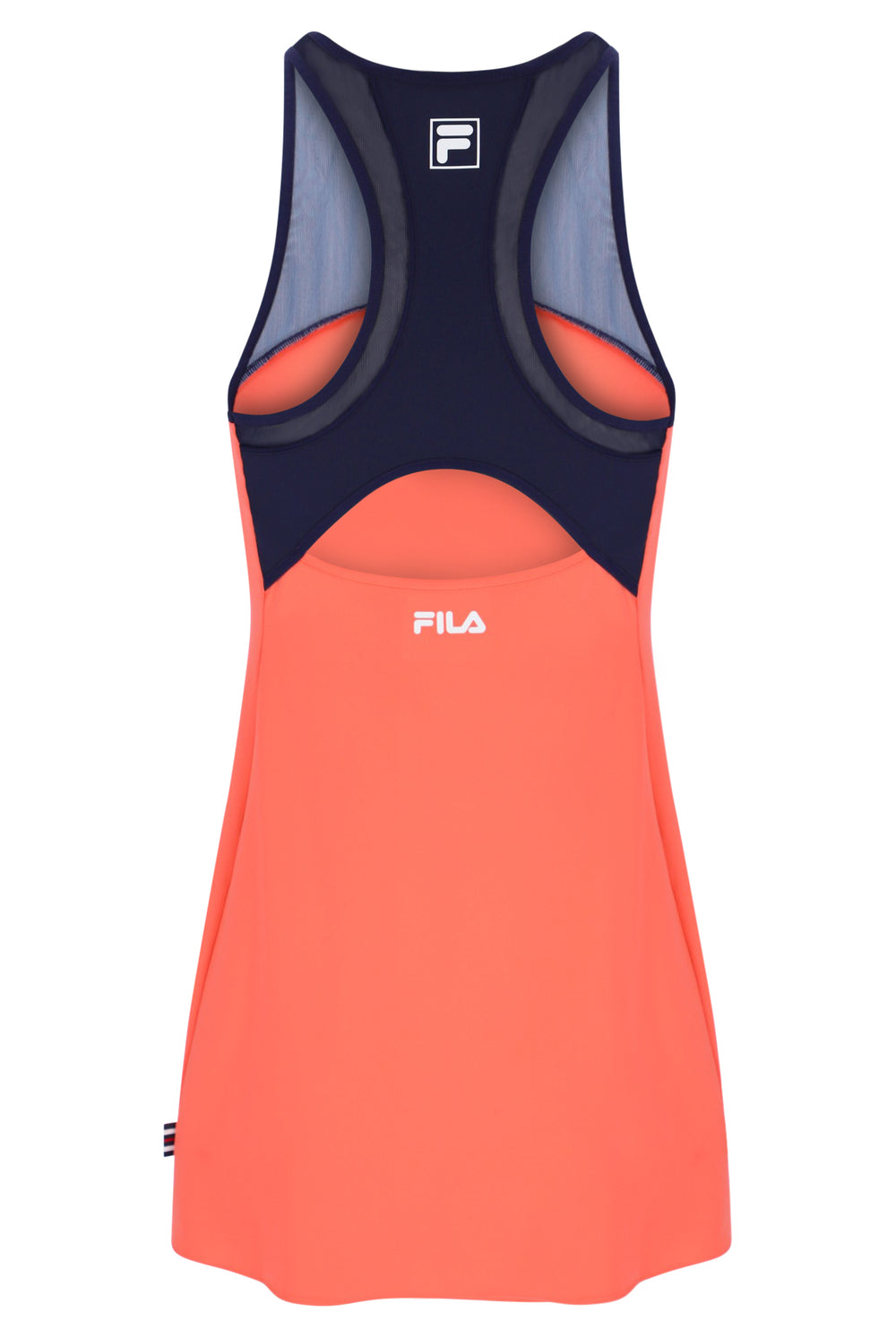 Neon Orange Women’s Jersey Dress with Inner Shorts