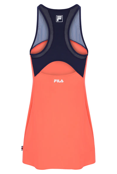 Neon Orange Women’s Jersey Dress with Inner Shorts
