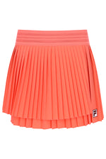 Neon Orange Women’s Pleated Wrap Tennis Skirt