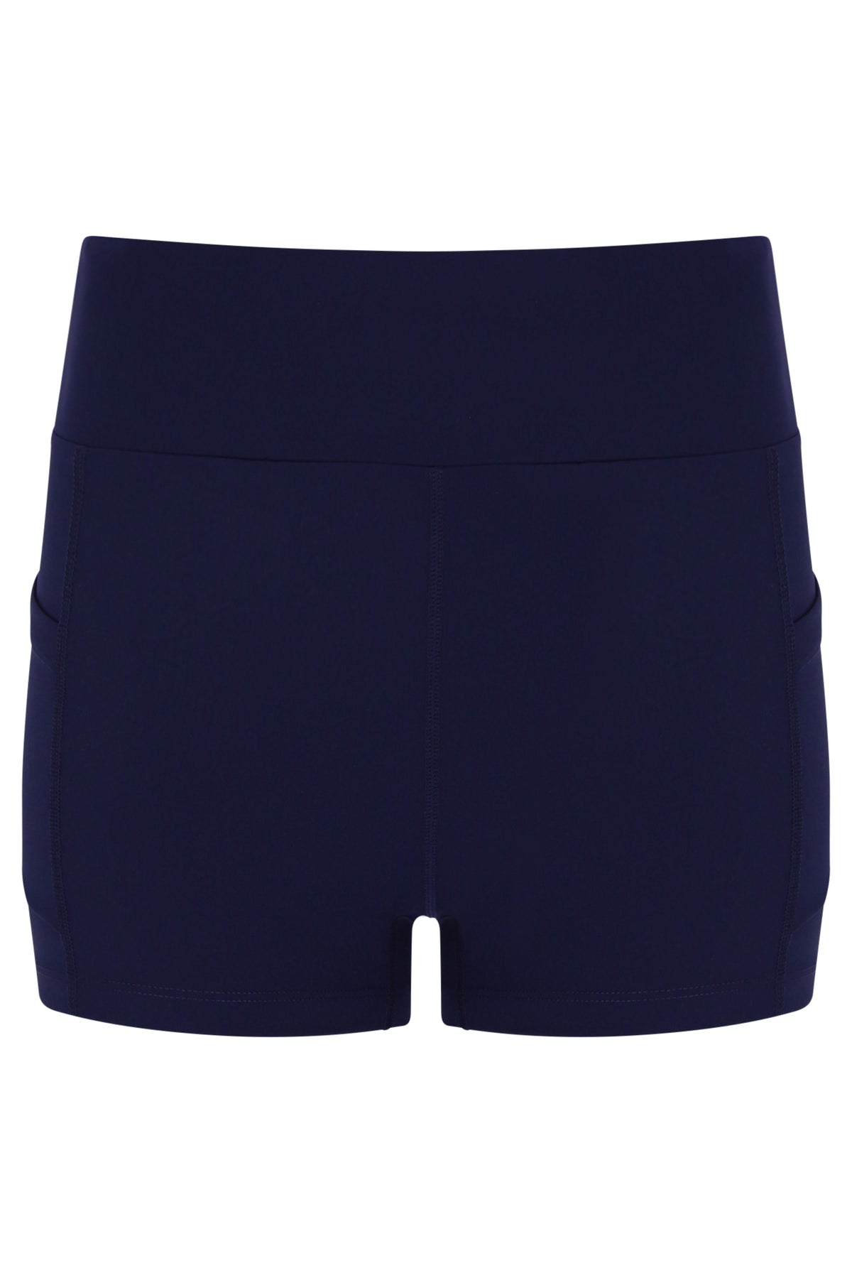Displays the Dark Navy 'FILA' branded Women’s Jersey Dress with Inner Shorts