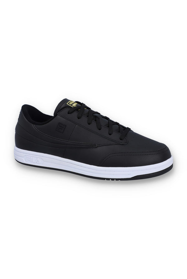Displays the Black 'FILA' branded Tennis 88 Trainer