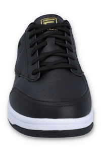 Displays the Black 'FILA' branded Tennis 88 Trainer