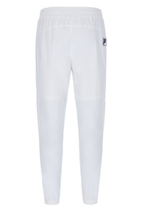 Displays the Off White 'FIla' branded Woven Track Pants