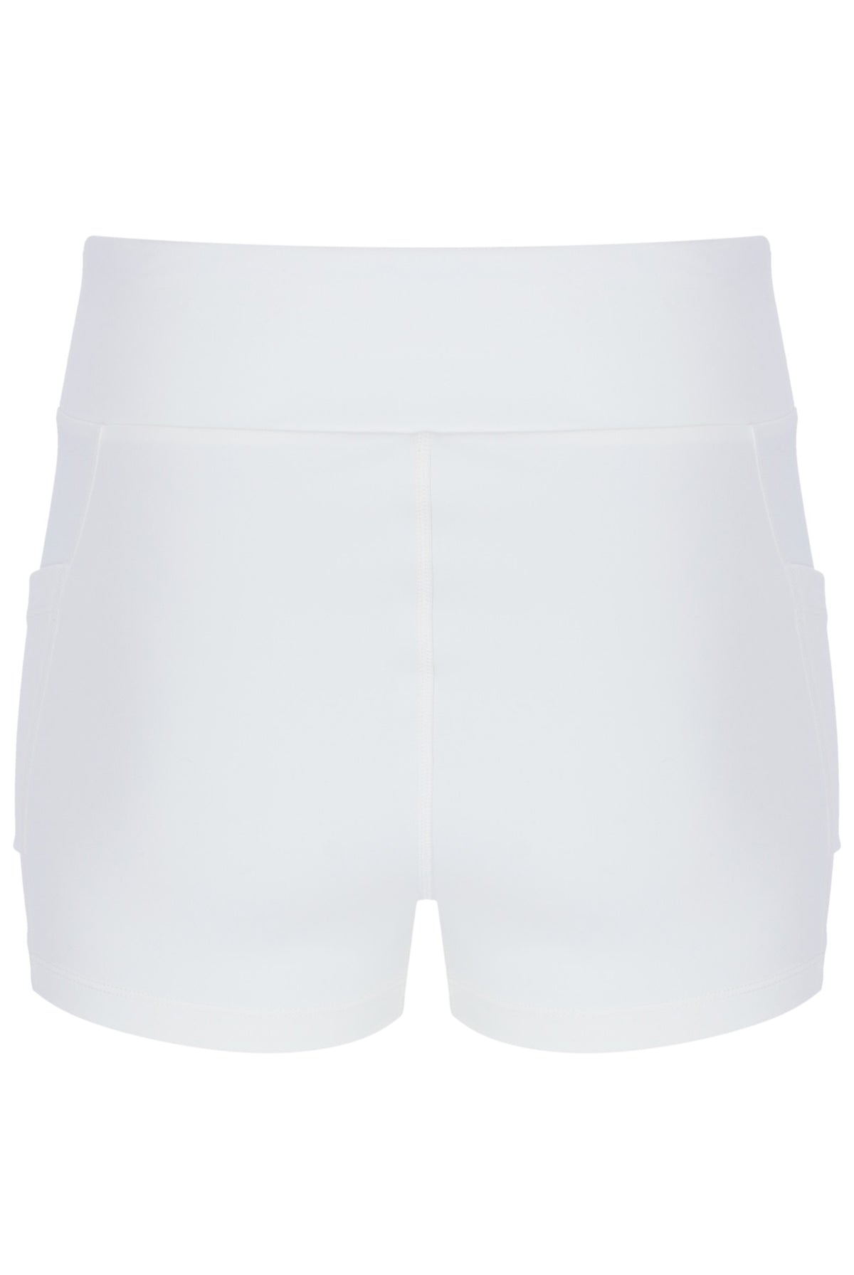 Displays the Off White 'FILA' branded Women’s Mesh Jersey Dress with Inner Shorts