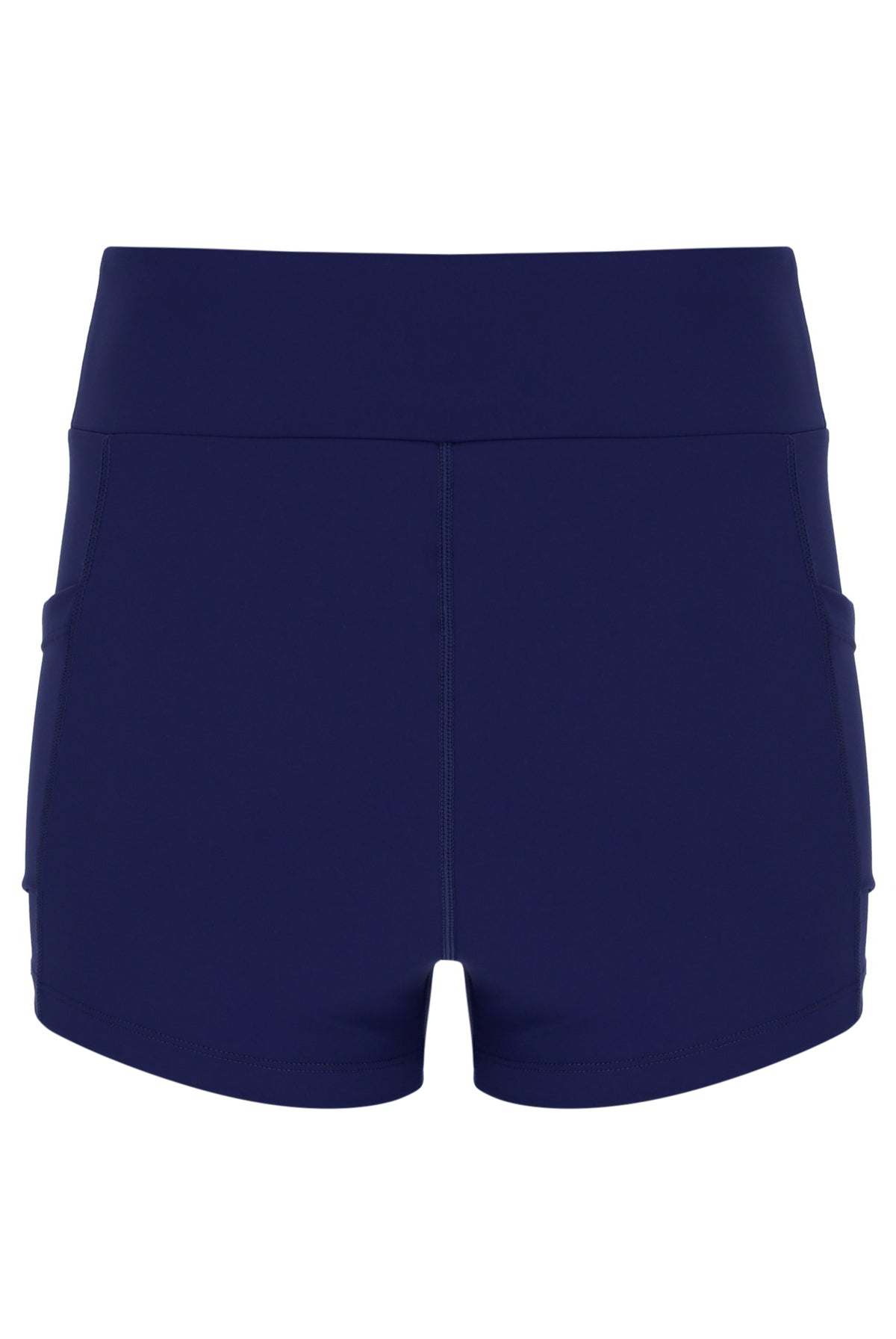Displays the blue Inner Shorts included with the women's jersey dress