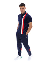 Load image into Gallery viewer, Terra Colour Blocked Velour Polo
