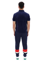 Load image into Gallery viewer, Terra Colour Blocked Velour Polo
