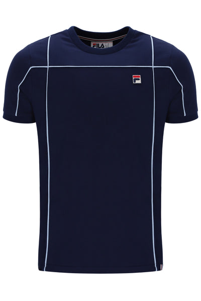 Fila Navy Terri T-Shirt with Contrast Piping