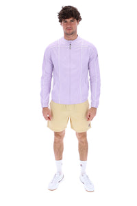 Pastel Lilac Terrinda Iconic Biker Jacket