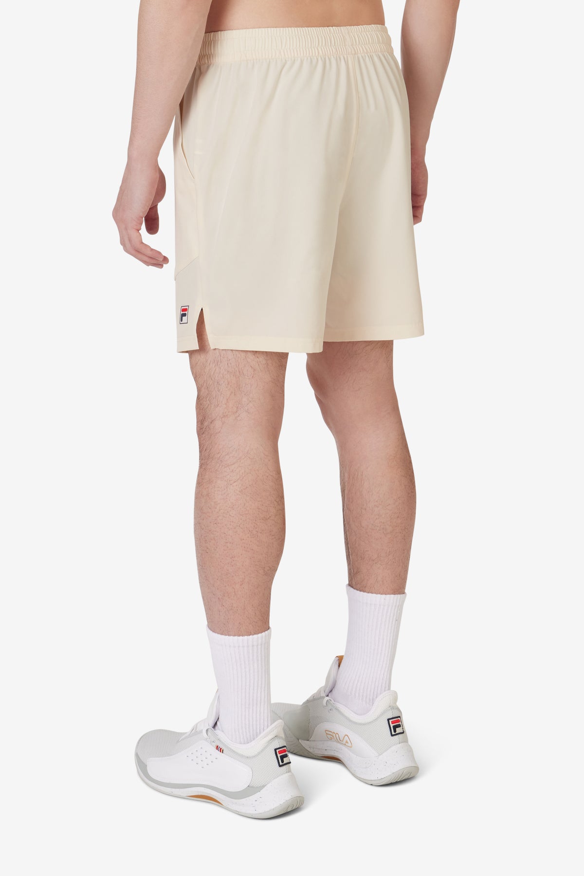 Beige Tennis Woven Court Short