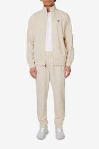 Beige Tennis Woven Court Track Pant