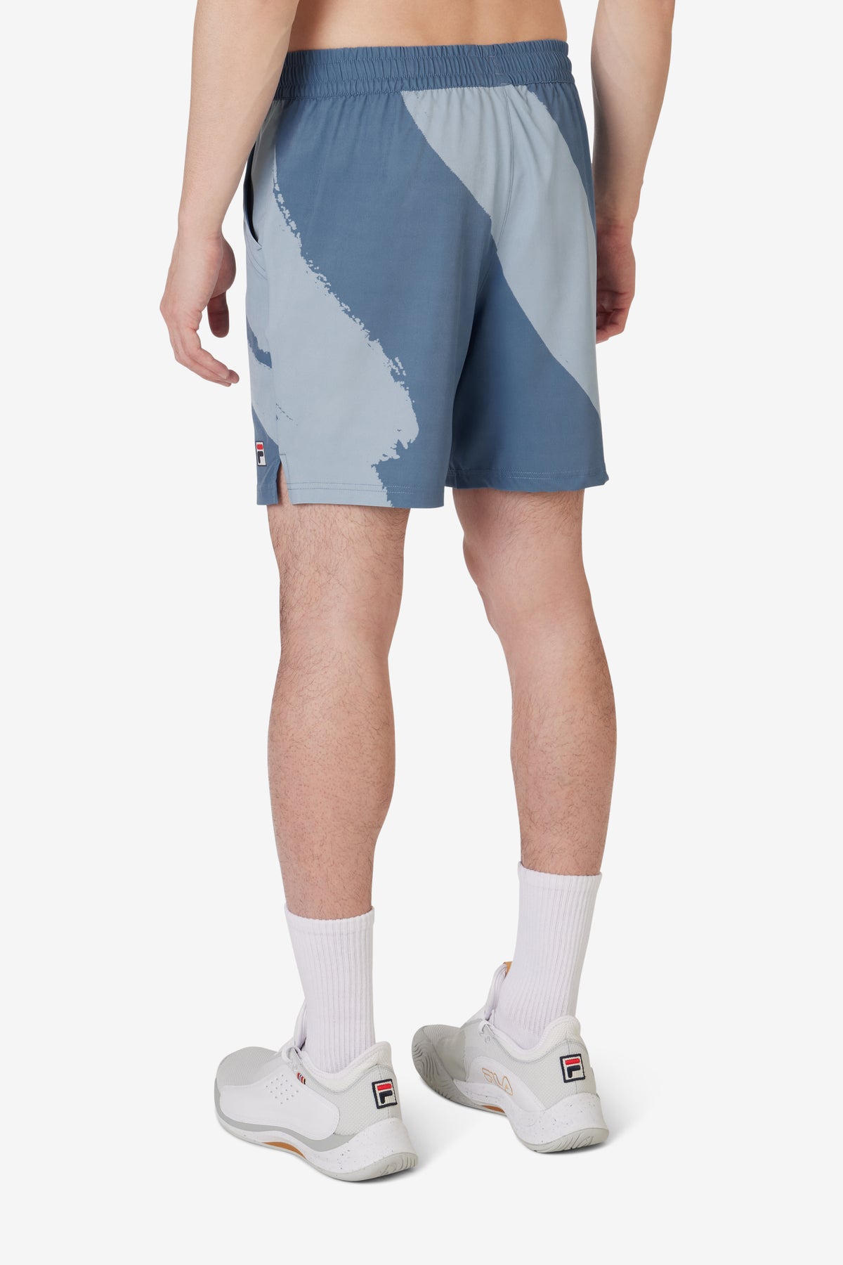 Blue Tennis Essentials Printed Short