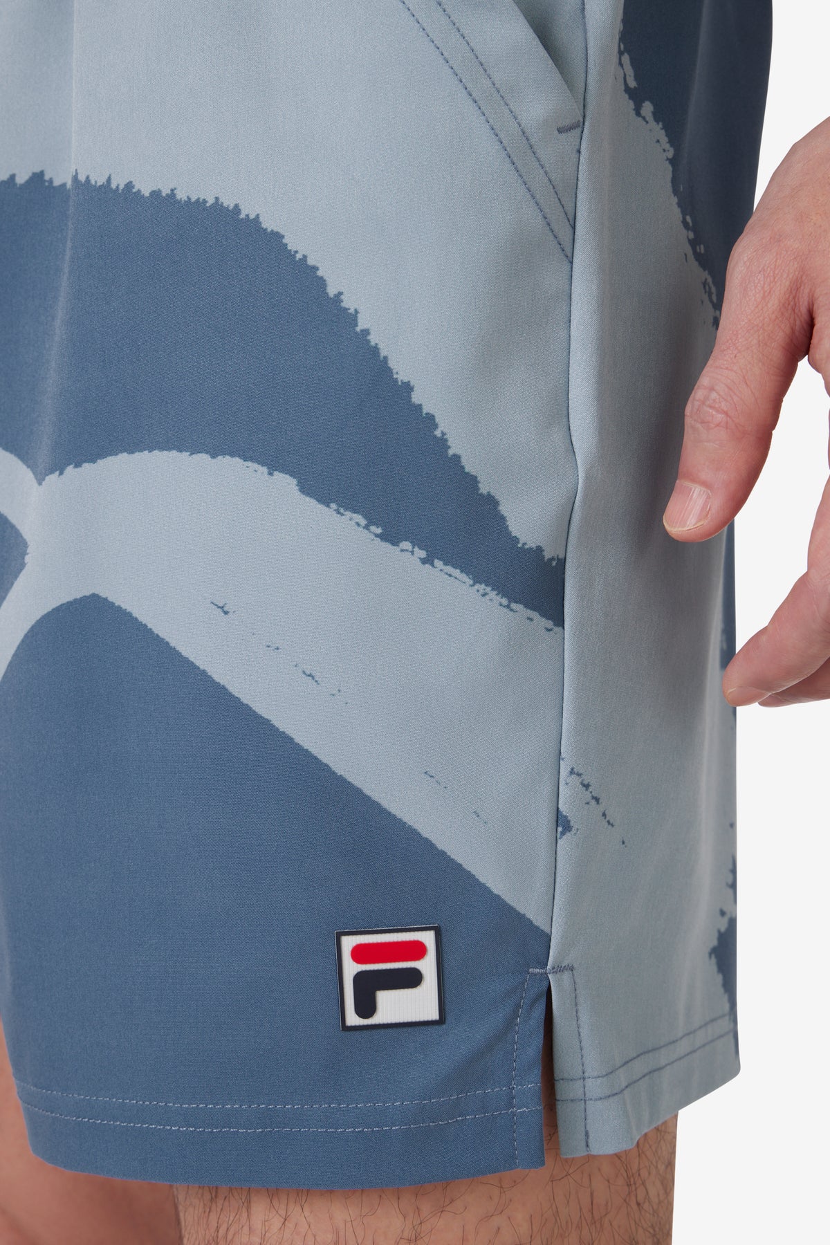 Blue Tennis Essentials Printed Short