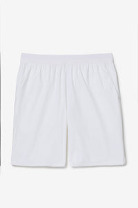 Displays the White 'FILA' branded Cross Court 7” Short