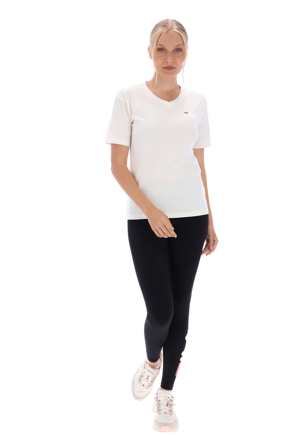 Tracey Deep V Neck Loose Fit T-Shirt