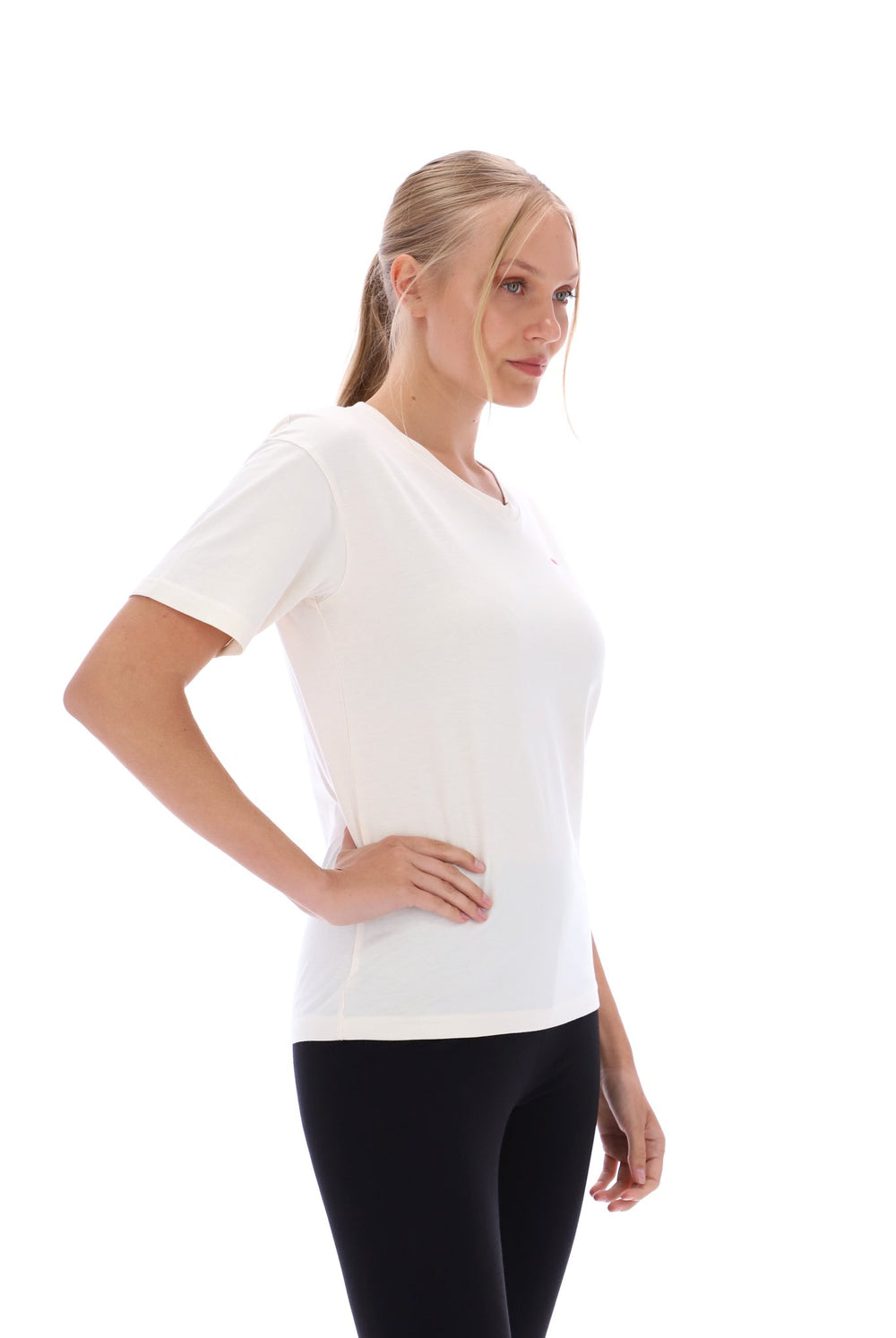 Tracey Deep V Neck Loose Fit T-Shirt