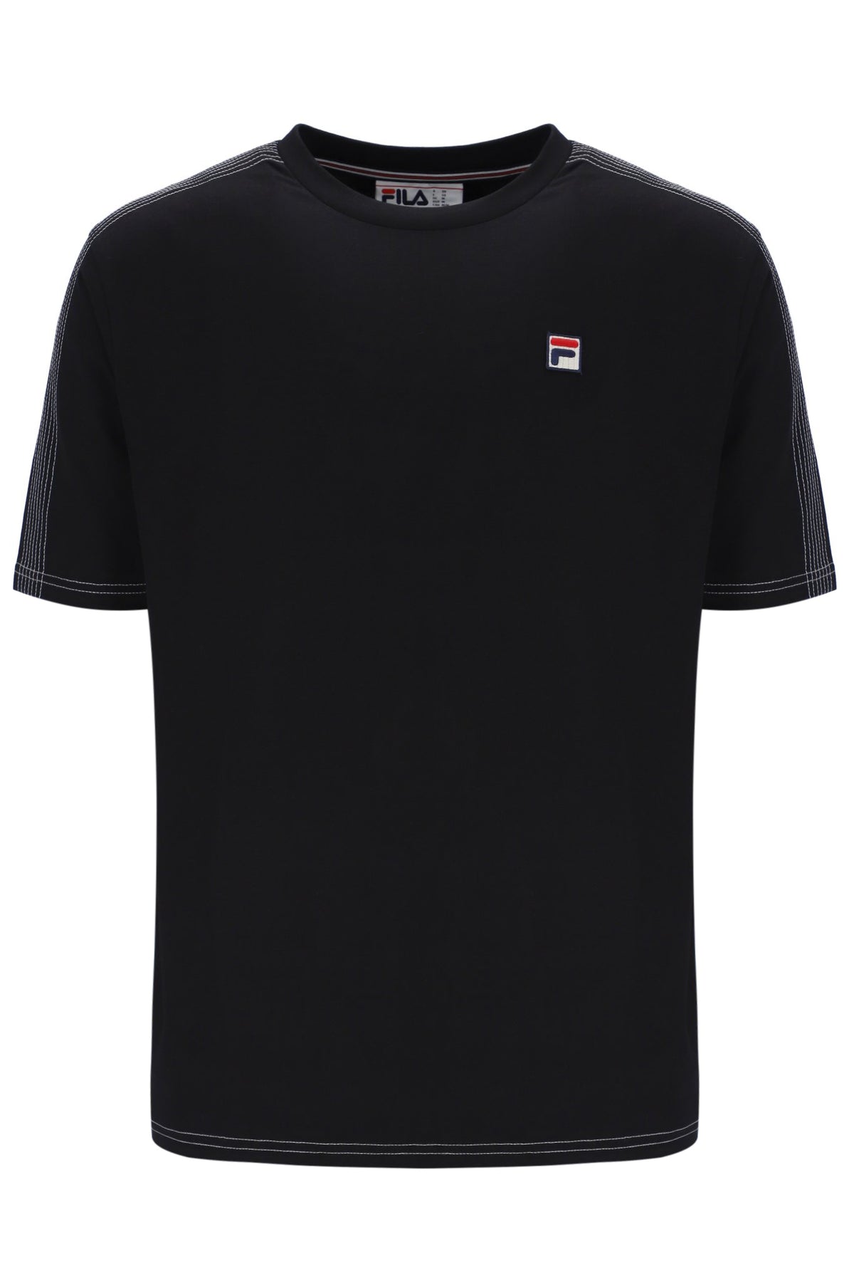 Black Trey Contrast Stitch Tee