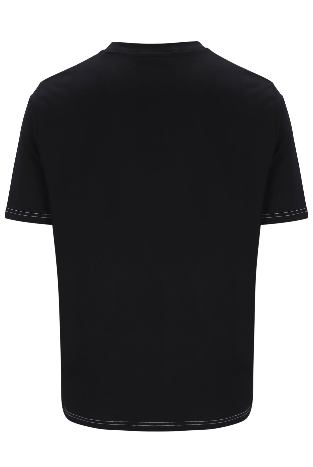 Black Trey Contrast Stitch Tee