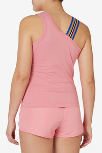 Pink Asymmetrical Tank Top
