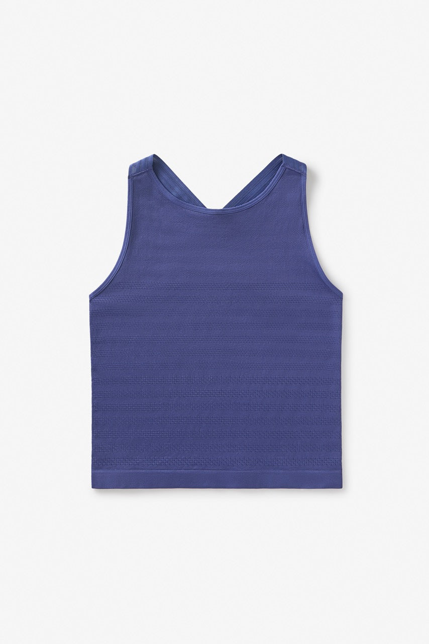 Skipper Blue Center Court Seamless Tank