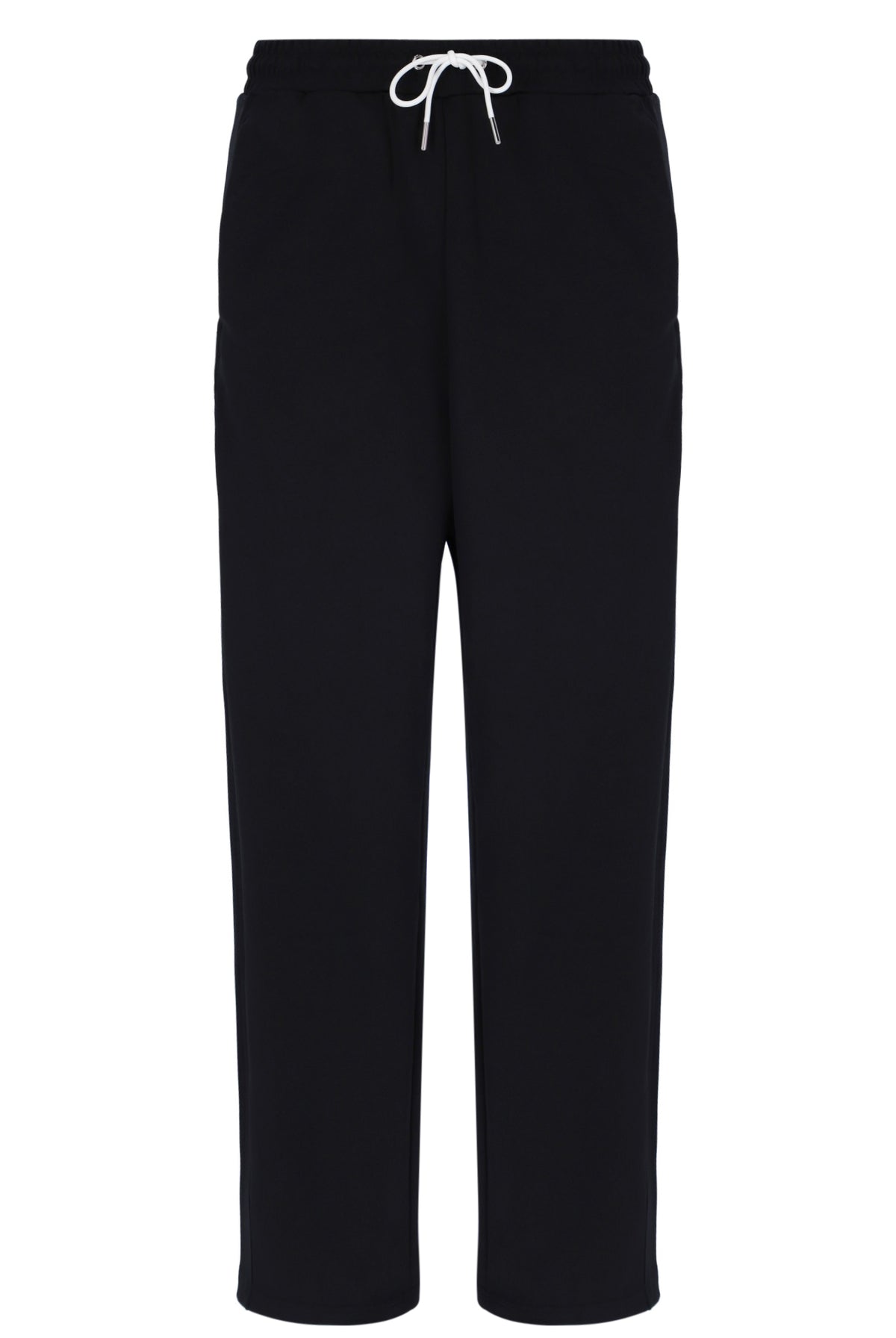 Displays the Black 'FILA' branded Ventisei Straight Leg Trousers