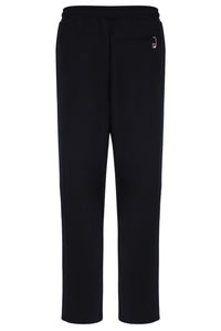 Displays the Black 'FILA' branded Ventisei Straight Leg Trousers
