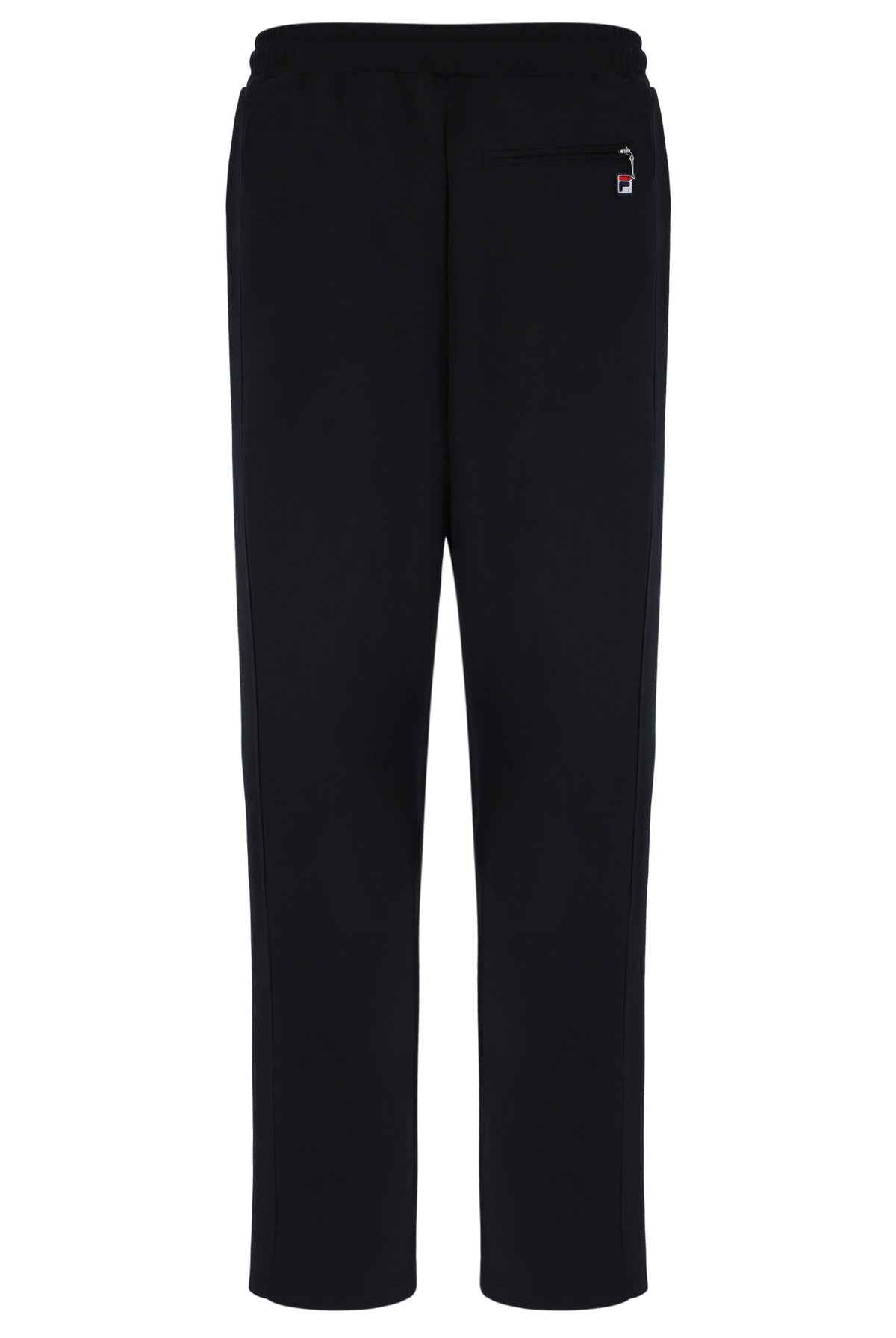 Displays the Black 'FILA' branded Ventisei Straight Leg Trousers