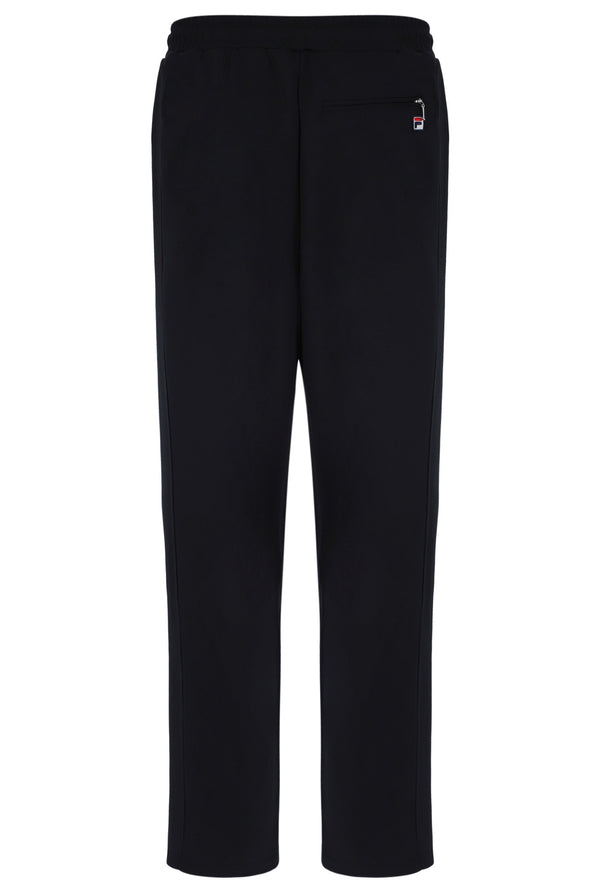 Displays the Black 'FILA' branded Ventisei Straight Leg Trousers