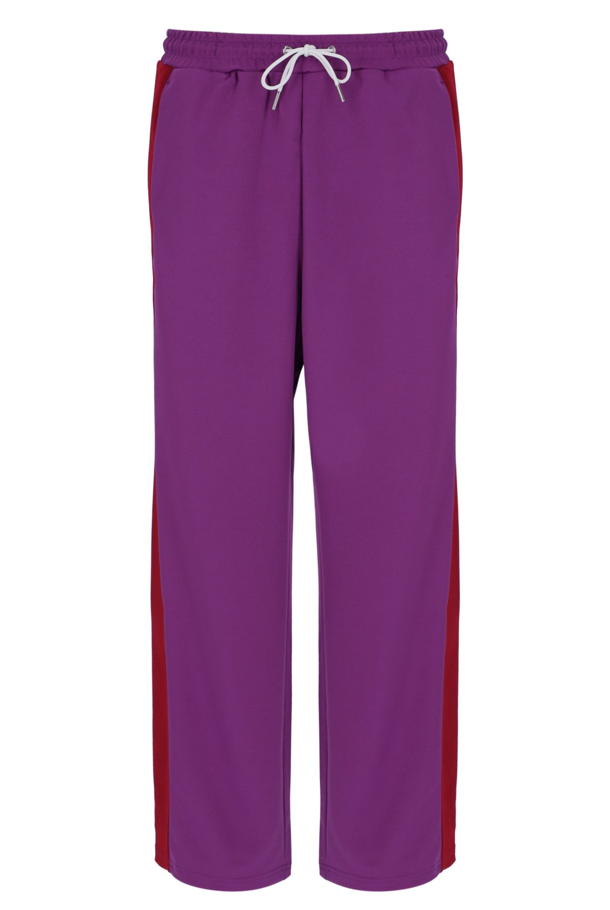 Displays the Purple 'FILA' branded Ventisei Straight Leg Trousers