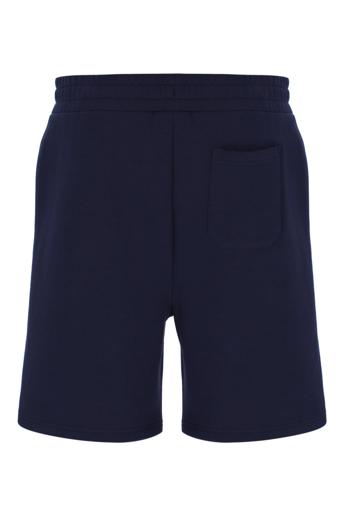 Displays the Navy 'FILA' branded Vico Fleece Short