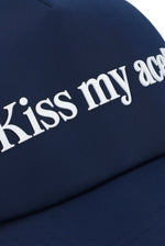 Fila Navy Wells Slogan Neoprene Mesh-Back Cap