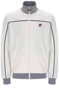 Displays the Gardenia 'FILA' branded Zayn Track Top