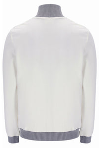 Displays the Gardenia 'FILA' branded Zayn Track Top