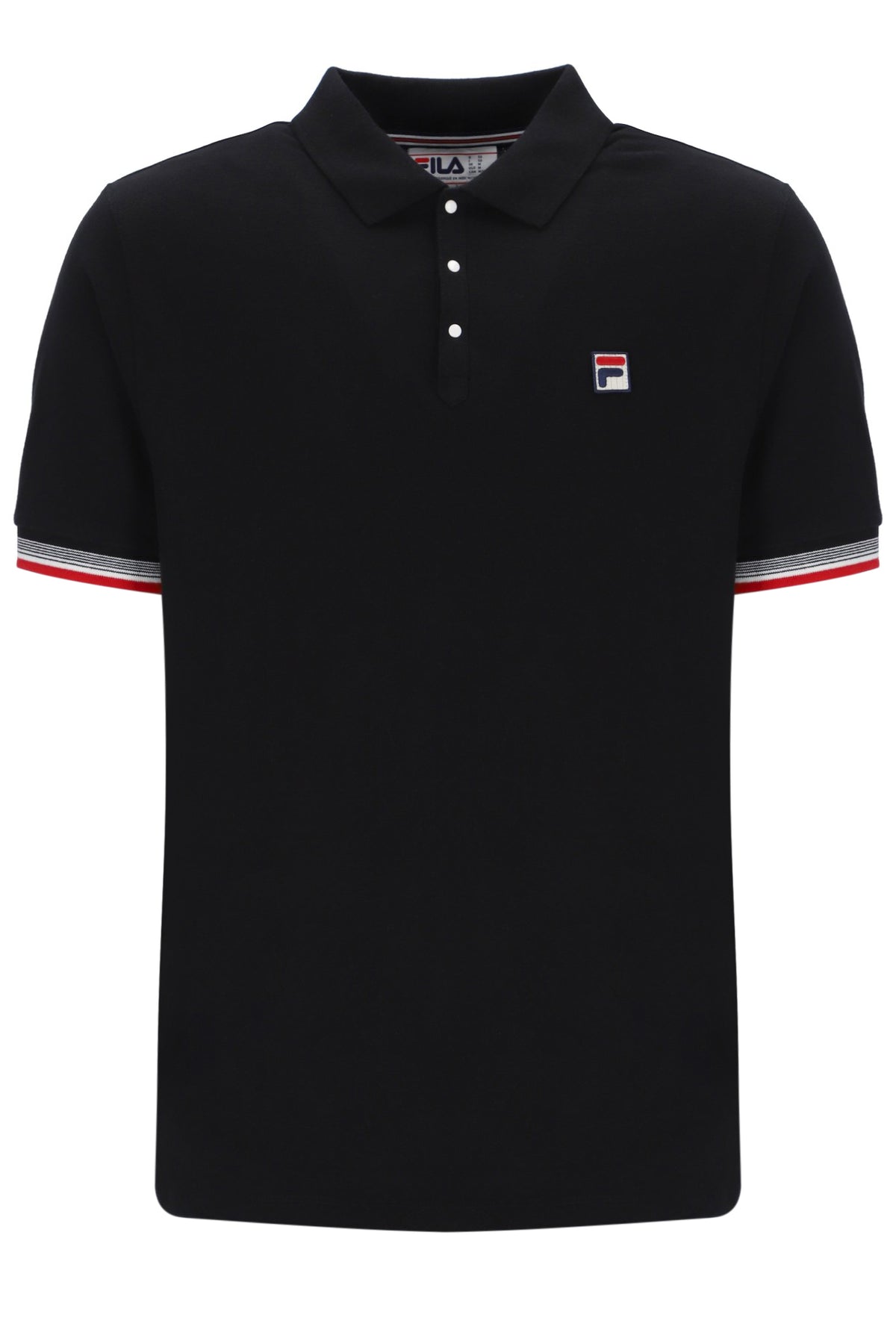 Black Zev Cuff Detail Polo