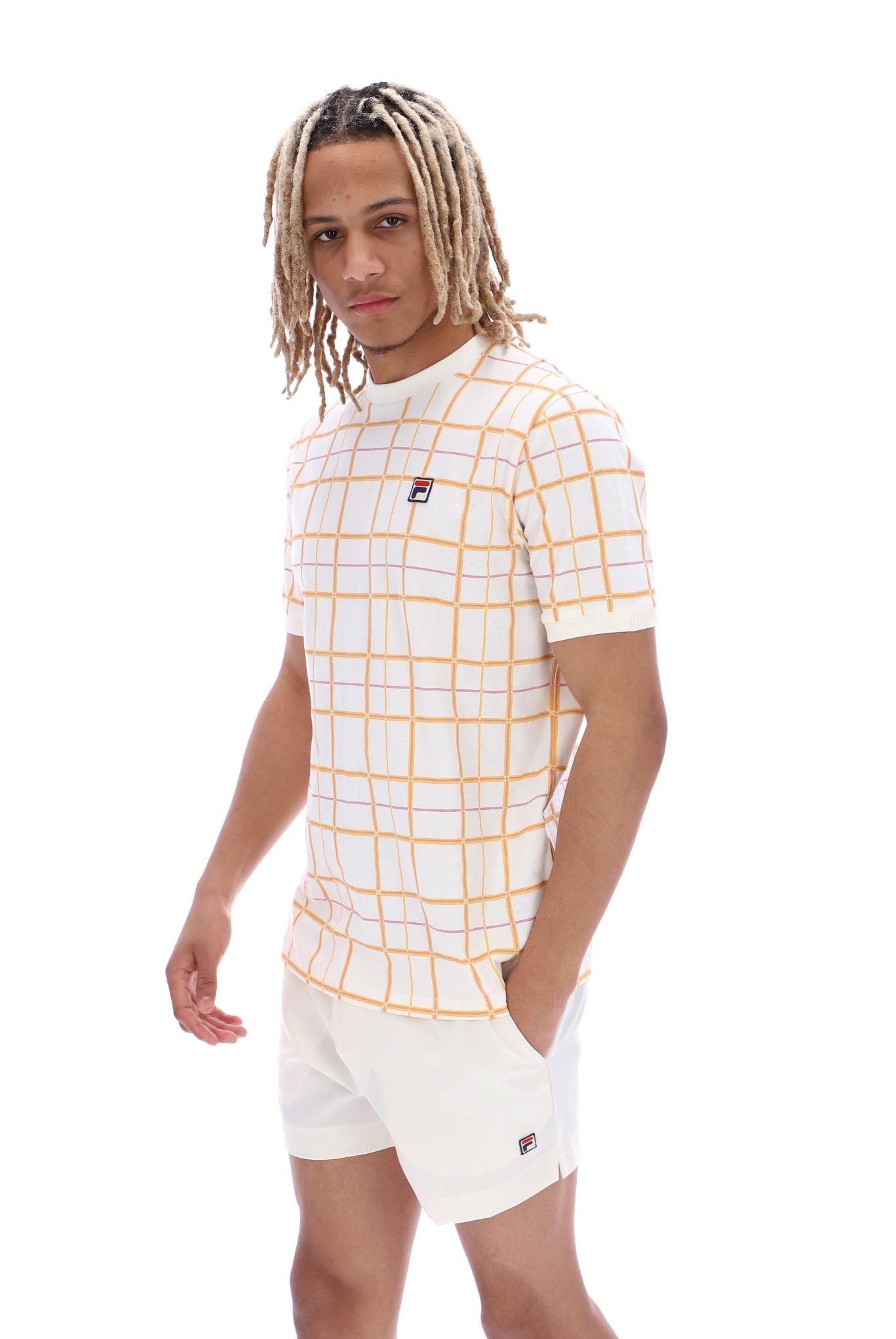 Alto Check Print T-Shirt