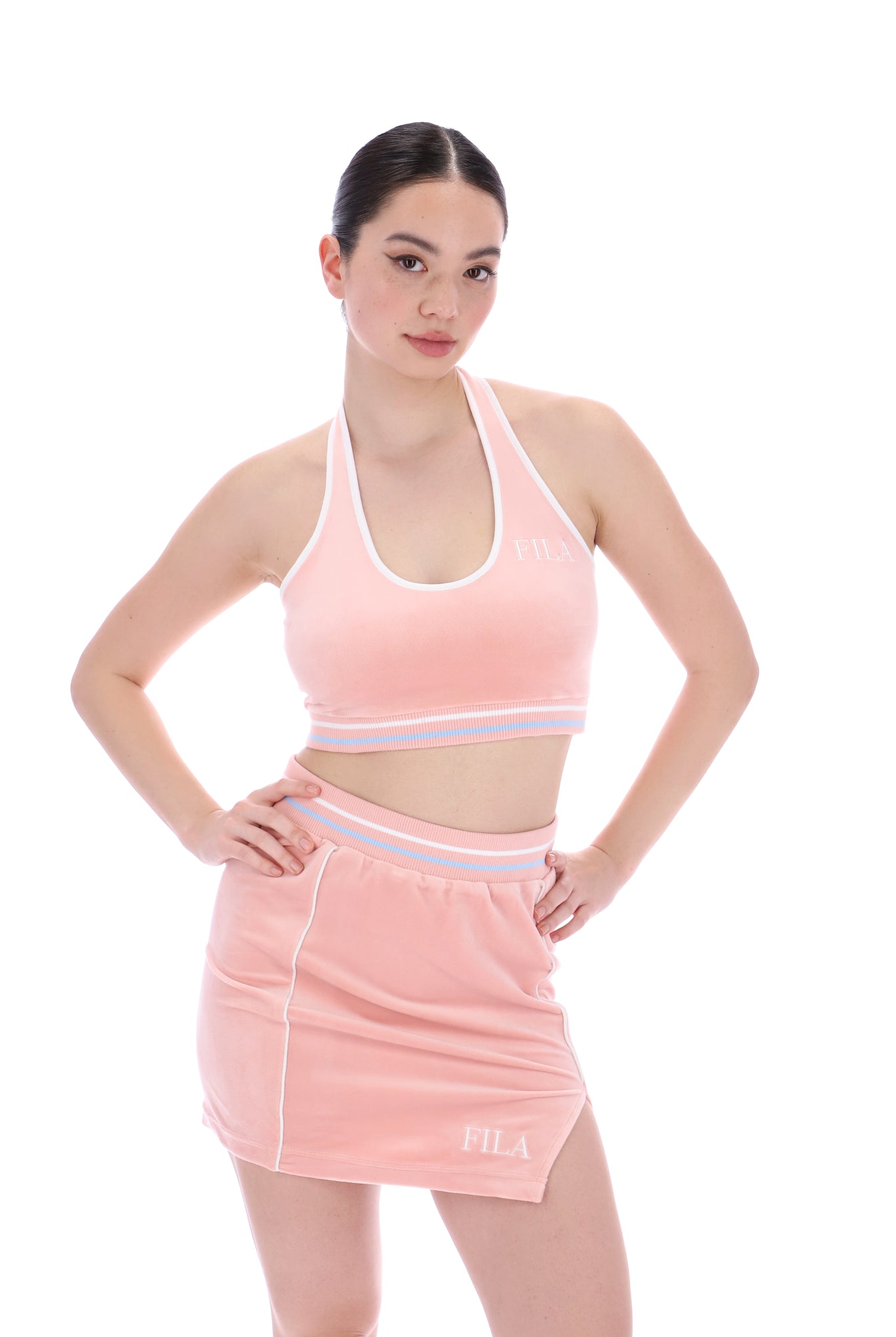 Fila halter crop deals top