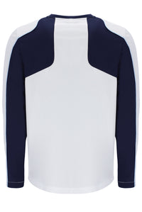 White Solar Power Long Sleeve Crew
