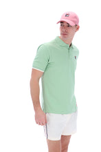 Load image into Gallery viewer, Custom Two Button Tipped Rib Basic Polo
