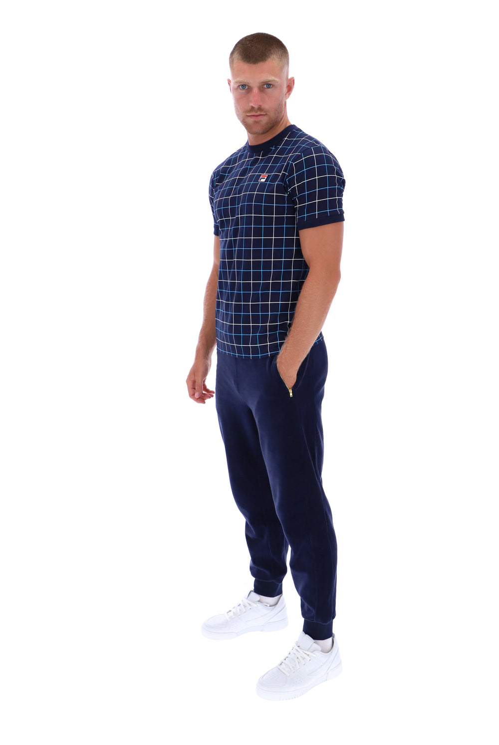 Casbian Check Print Ringer Tee