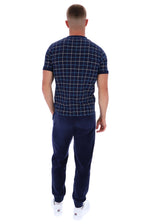 Casbian Check Print Ringer Tee