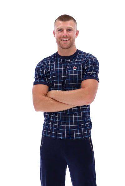 Casbian Check Print Ringer Tee