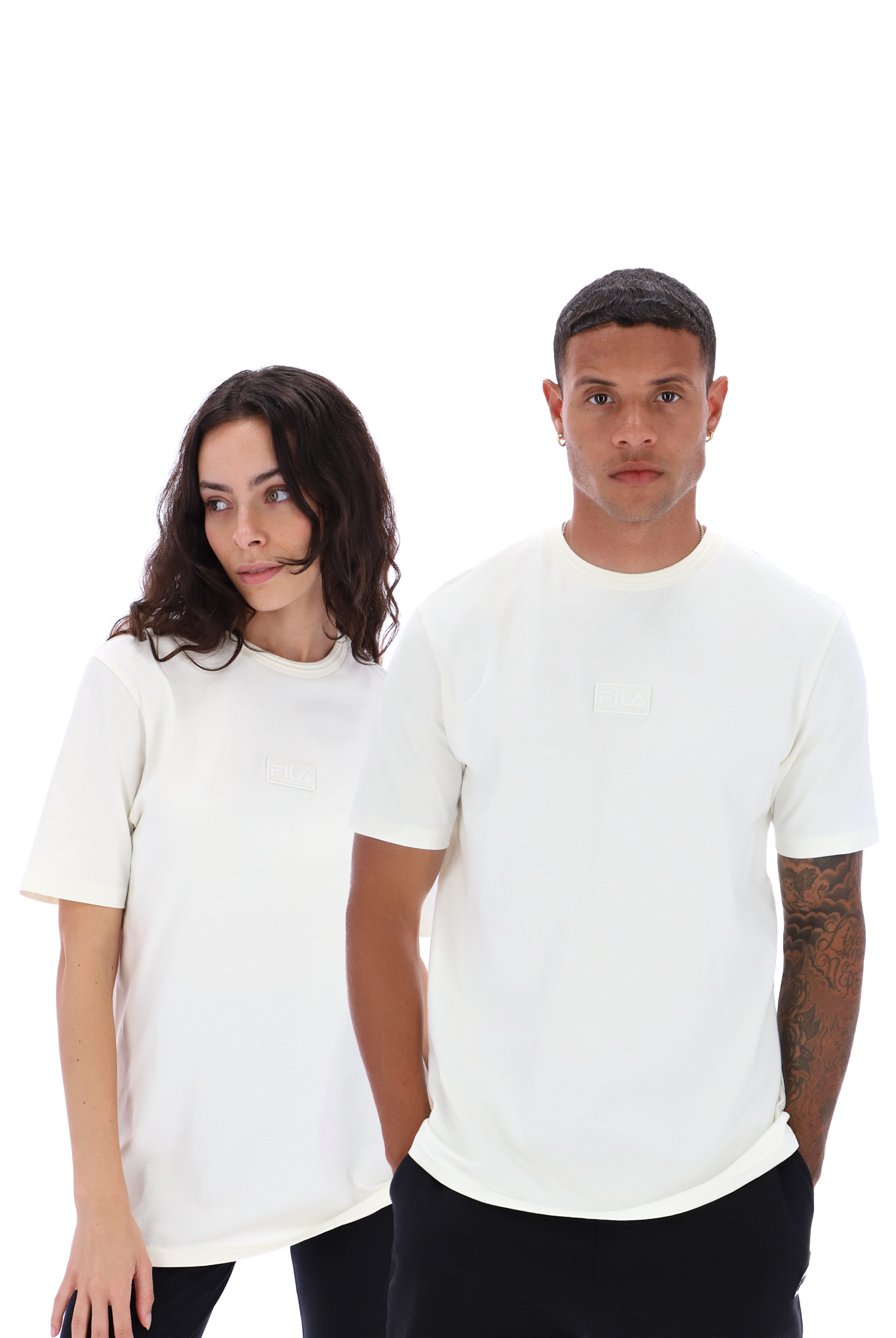 Cream fila shirt deals